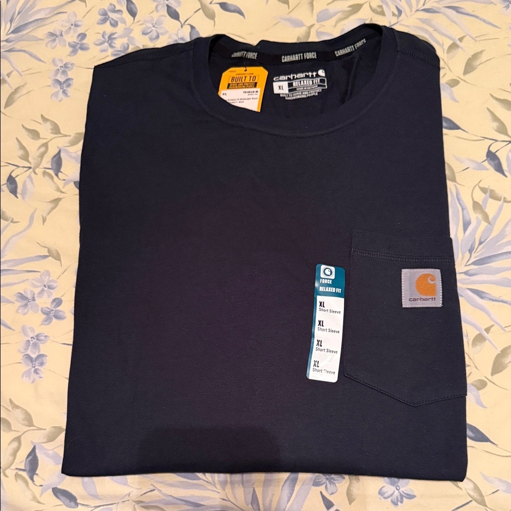 Carhartt Men's Dark Blue Long Sleeve Tee
